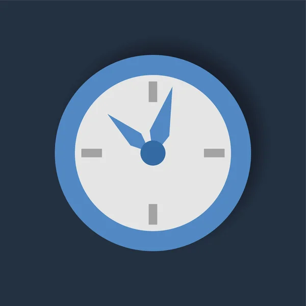 Reloj Icono Color Plano — Archivo Imágenes Vectoriales