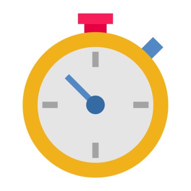 Stopwatch - Düz renk simgesi.