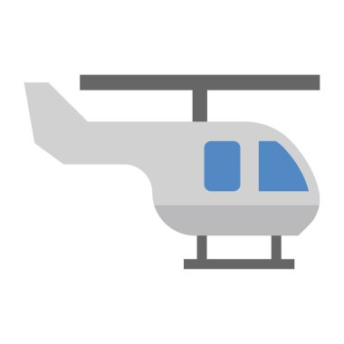 Helikopter Nakliyesi - Düz renk simgesi.
