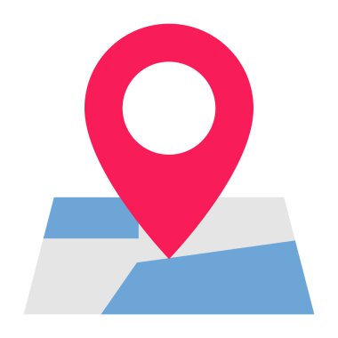 Harita İğnesi - Düz renk simgesi.