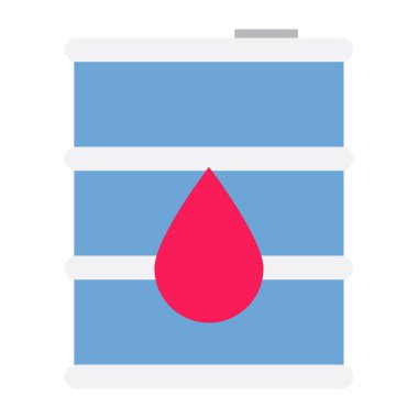 Yağ Kutusu - Düz renk simgesi.