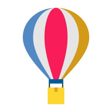 Uçan Balon - Düz renk simgesi.