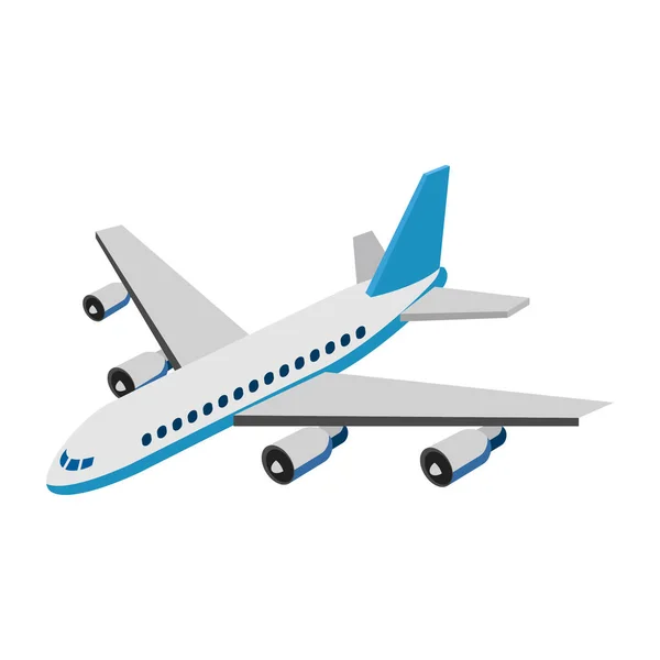 Avión Ilustración Isométrica — Vector de stock