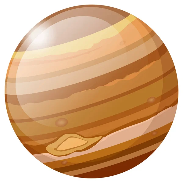 Planeten Sonnensystem Jupiter — Stockvektor