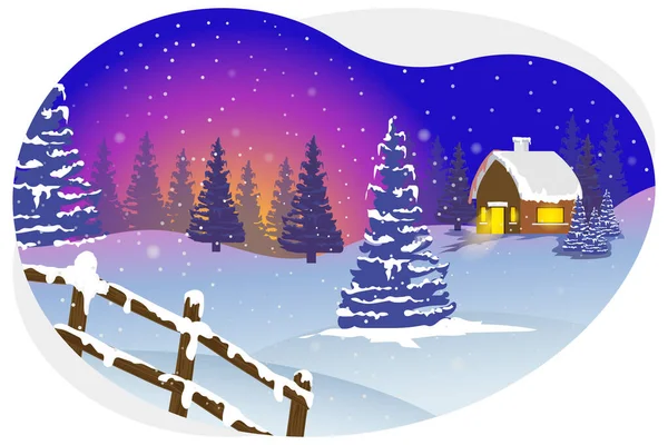 Christmas Winter Days Illustration — Stock Vector