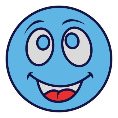 emoji yüzü için doldurulmuş renk özet simgesi.