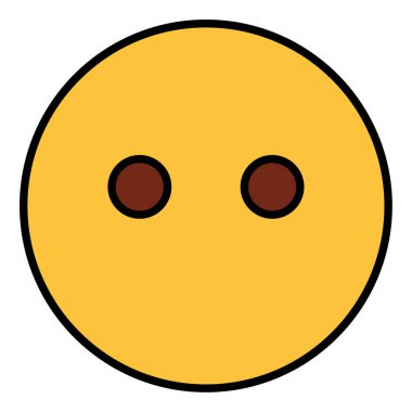 emoji yüzü için doldurulmuş renk özet simgesi.