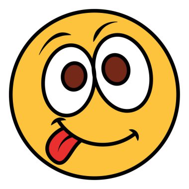 emoji yüzü için doldurulmuş renk özet simgesi.