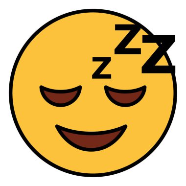 emoji yüzü için doldurulmuş renk özet simgesi.