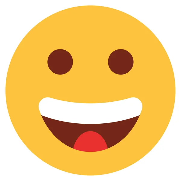 Ikona Ploché Barvy Pro Emoji Face — Stockový vektor