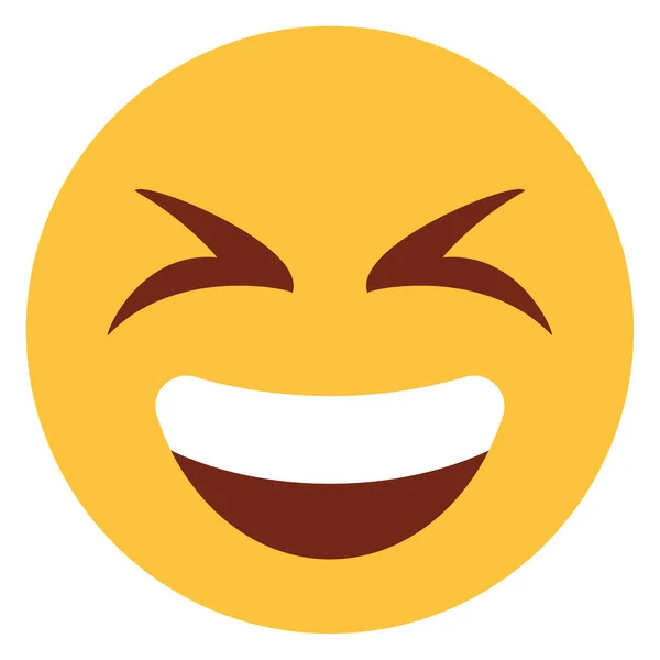 Ikona Ploché Barvy Pro Emoji Face — Stockový vektor