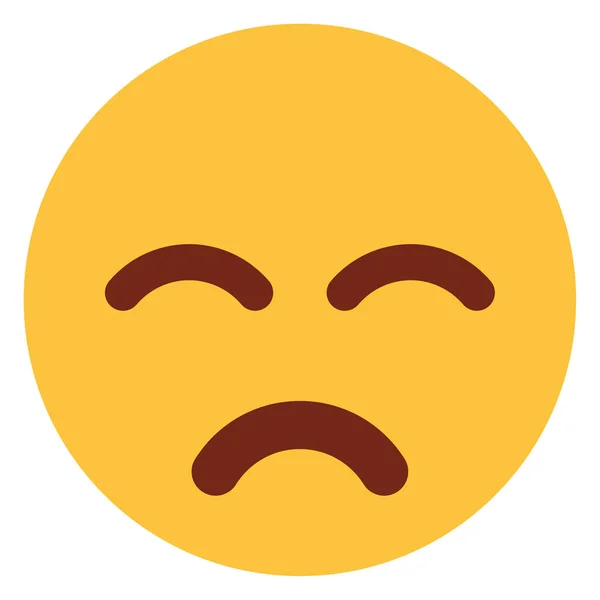 Ikona Ploché Barvy Pro Emoji Face — Stockový vektor