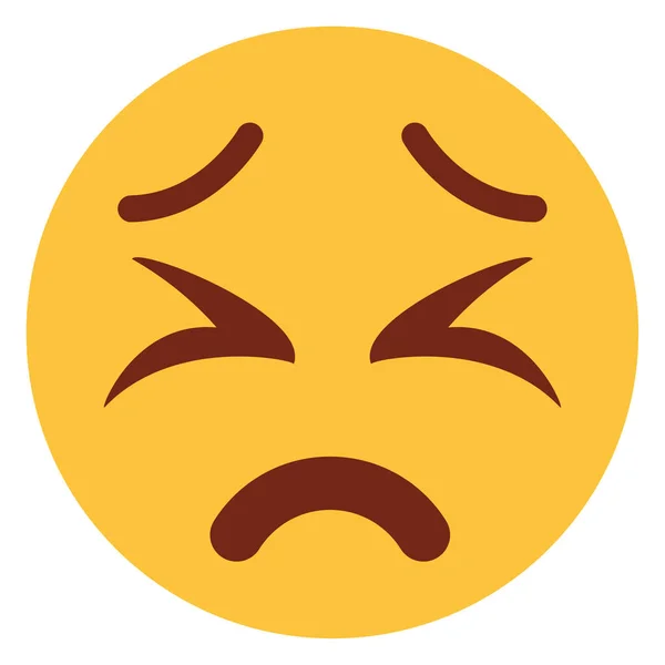 Ikona Ploché Barvy Pro Emoji Face — Stockový vektor