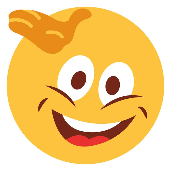 Ikona Ploché Barvy Pro Emoji Face — Stockový vektor