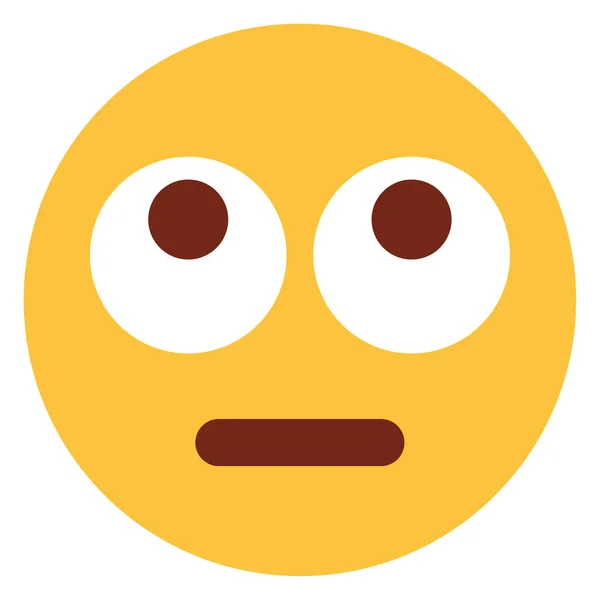 Ikona Ploché Barvy Pro Emoji Face — Stockový vektor