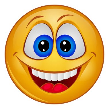 emoji yüzü için gradyan renk simgesi.