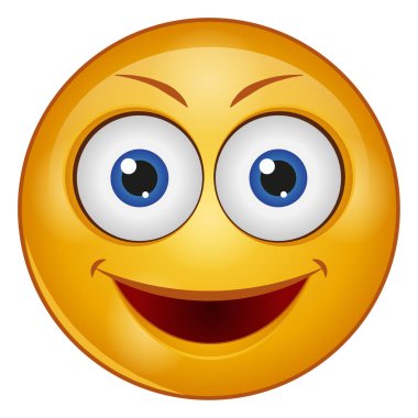 emoji yüzü için gradyan renk simgesi.