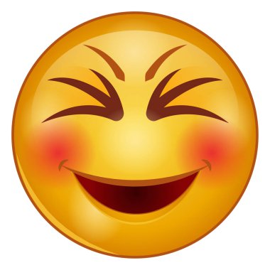 emoji yüzü için gradyan renk simgesi.