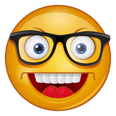 emoji yüzü için gradyan renk simgesi.