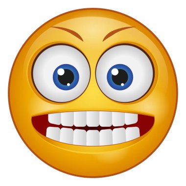 emoji yüzü için gradyan renk simgesi.