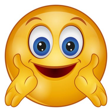 emoji yüzü için gradyan renk simgesi.