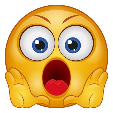 emoji yüzü için gradyan renk simgesi.