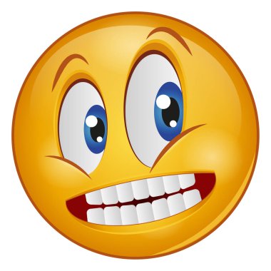 emoji yüzü için gradyan renk simgesi.