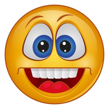 emoji yüzü için gradyan renk simgesi.