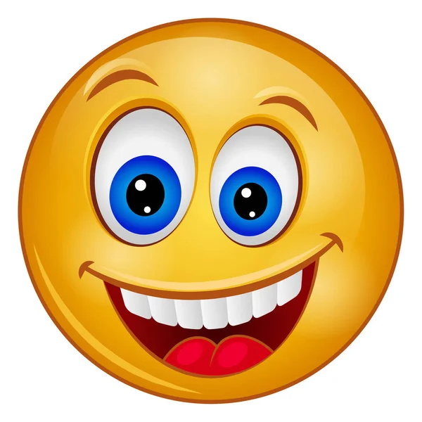 Farbverlauf Symbol Für Emoji Gesicht — Stockvektor