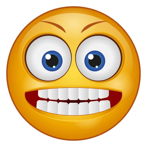 Ícone Cor Gradiente Para Emoji Rosto —  Vetores de Stock