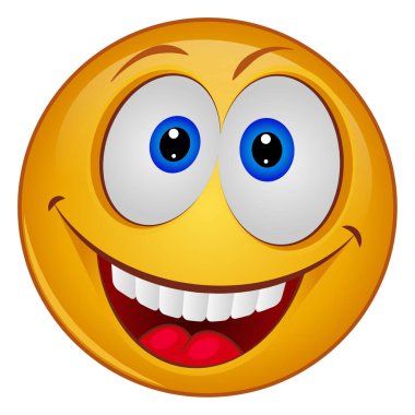 emoji yüzü için gradyan renk simgesi.