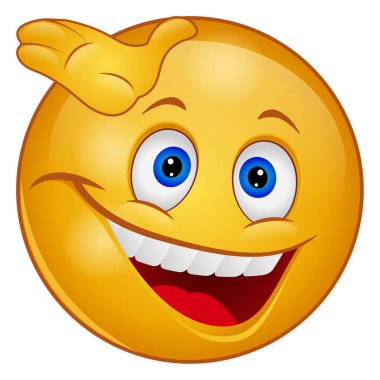 emoji yüzü için gradyan renk simgesi.