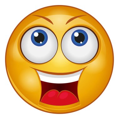 emoji yüzü için gradyan renk simgesi.