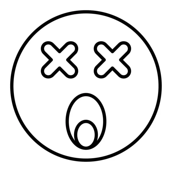 Ikona Osnovy Pro Emoji Face — Stockový vektor