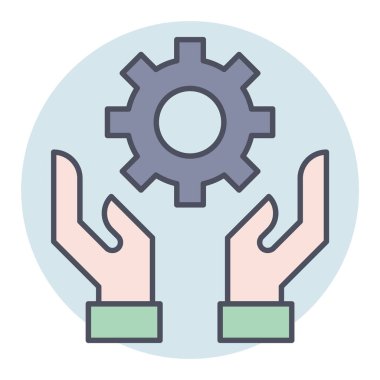 Süreç için doldurulmuş renk özeti simgesi.