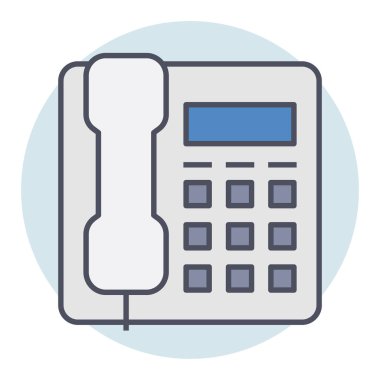 Telefon için doldurulmuş renk özeti simgesi.