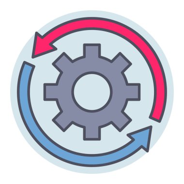 Güncelleme için doldurulmuş renk özeti simgesi.