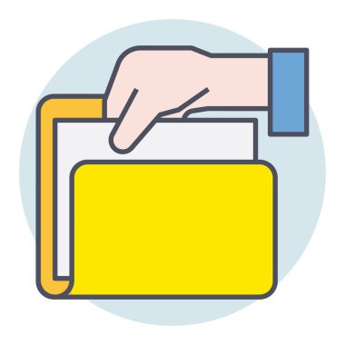 Dizin için doldurulmuş renk özeti simgesi.