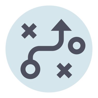 Strateji için kabartma simgesi.