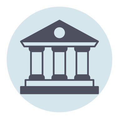 Banka için kabartma simgesi.