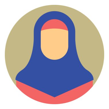 Başörtüsü insanları için Ramazan simgesi.