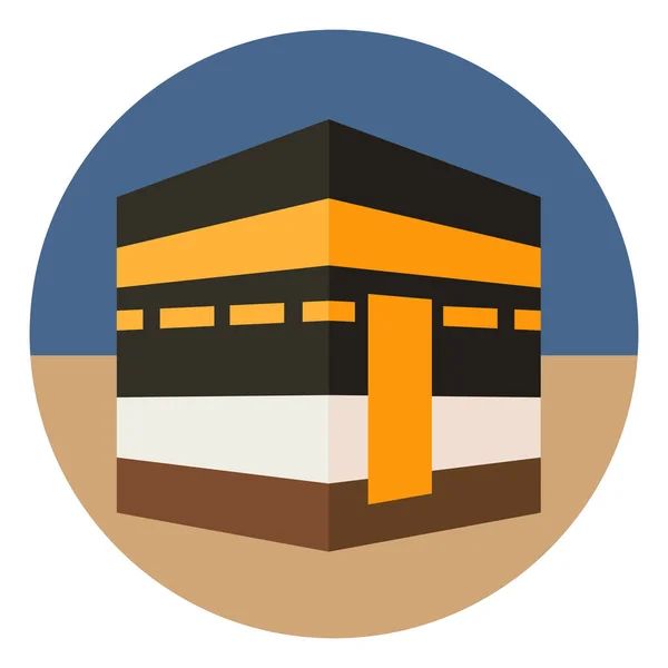 Ramadan Icon Makkah — Stock Vector