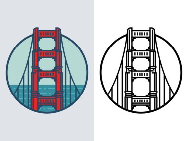 Dünyaca ünlü bina - Golden Gate USA