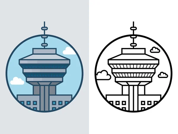 World Famous Building Vancouver — Stock Vector