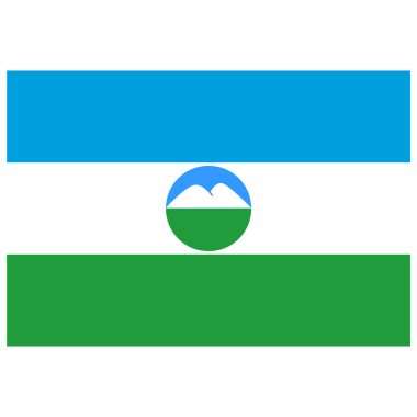 Kabardino-Balkaria Ulusal Bayrağı - Düz renk simgesi.