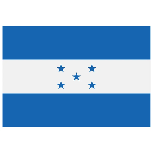 Národní Vlajka Hondurasu Barevná Ikona — Stockový vektor