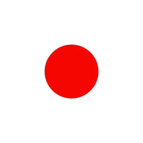 Bandeira Nacional Japão Ícone Cor Plana —  Vetores de Stock