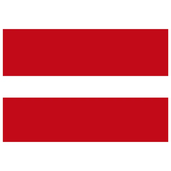 Lettország Nemzeti Zászló Egyszínű Ikon — Stock Vector