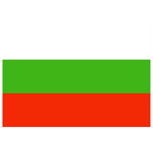 Nationell Flagga Bulgarien Platt Färg Ikon — Stock vektor
