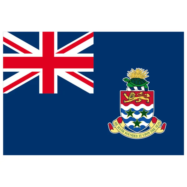 Bandera Nacional Islas Caimán Icono Color Plano — Archivo Imágenes Vectoriales